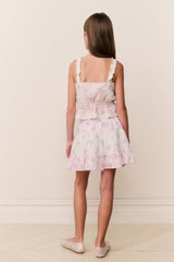 Tween Jessamine Mixed Print Top | Loveshackfancy on sale