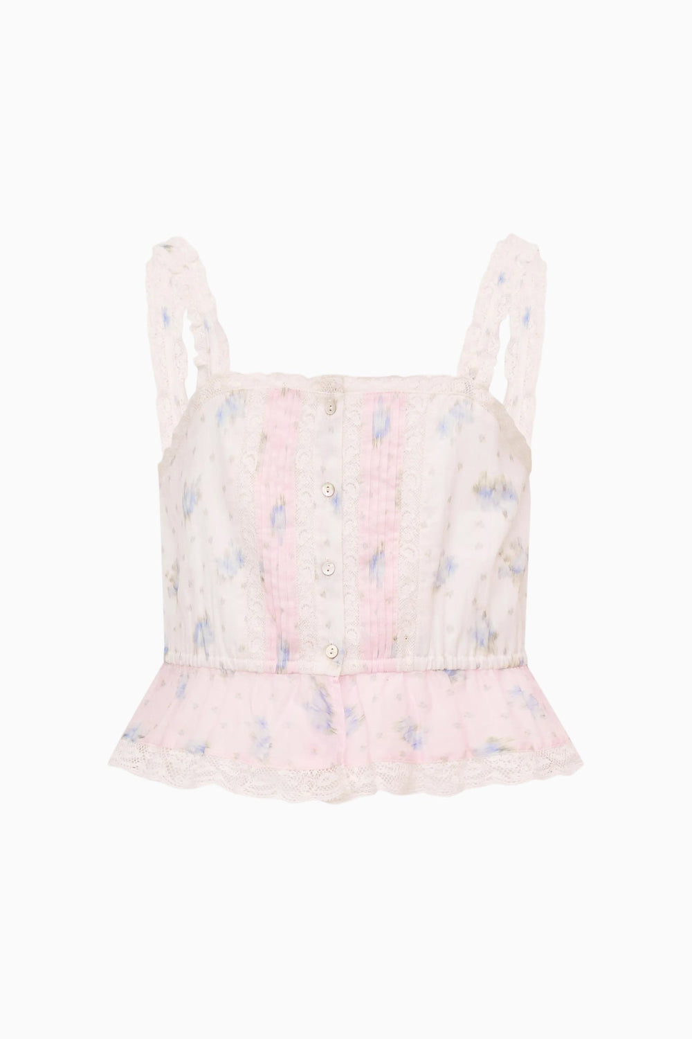 Tween Jessamine Mixed Print Top | Loveshackfancy on sale