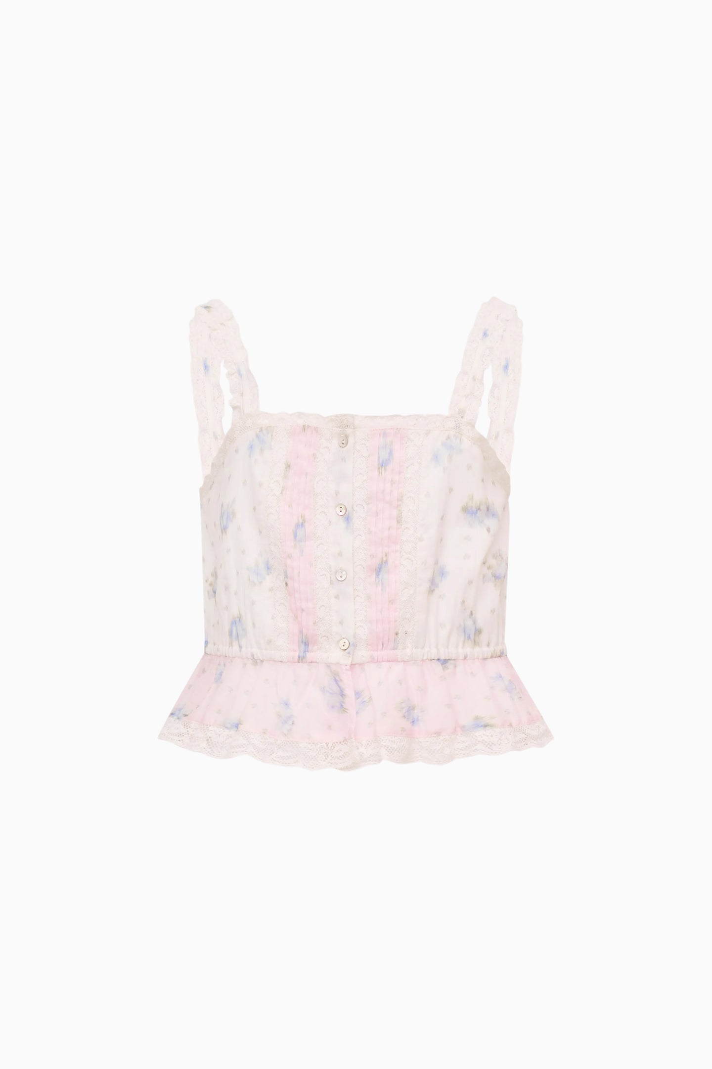 Little Girls Jessamine Mixed Print Top | Loveshackfancy US