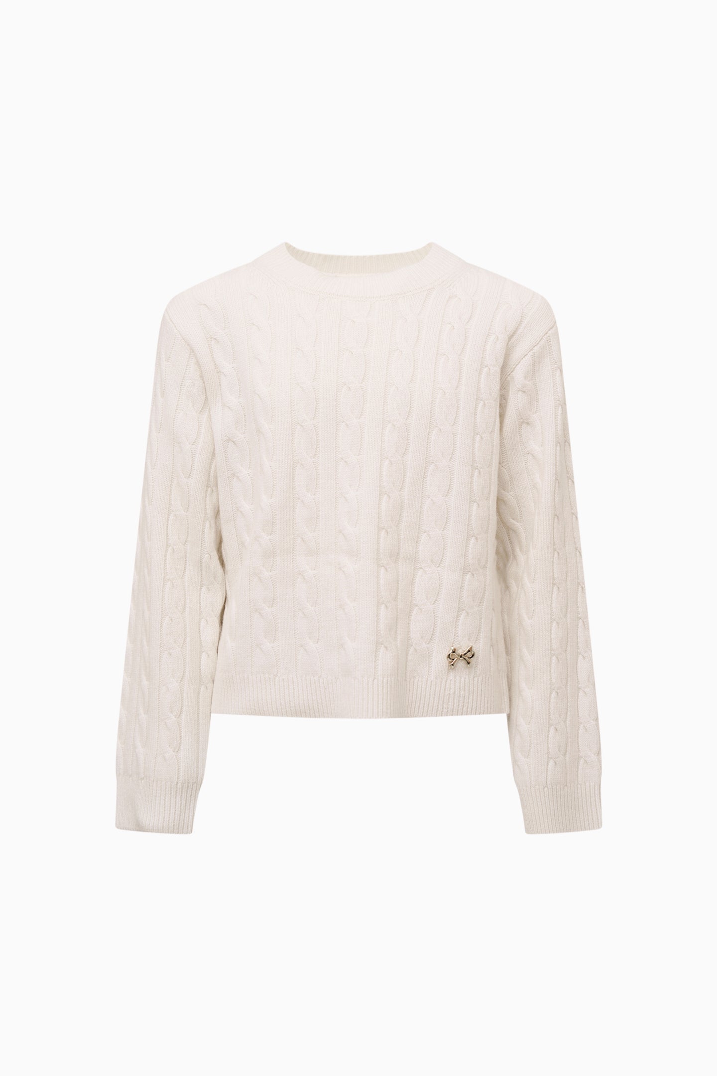 Little Girls Sallie Cable Knit Pullover | Loveshackfancy online