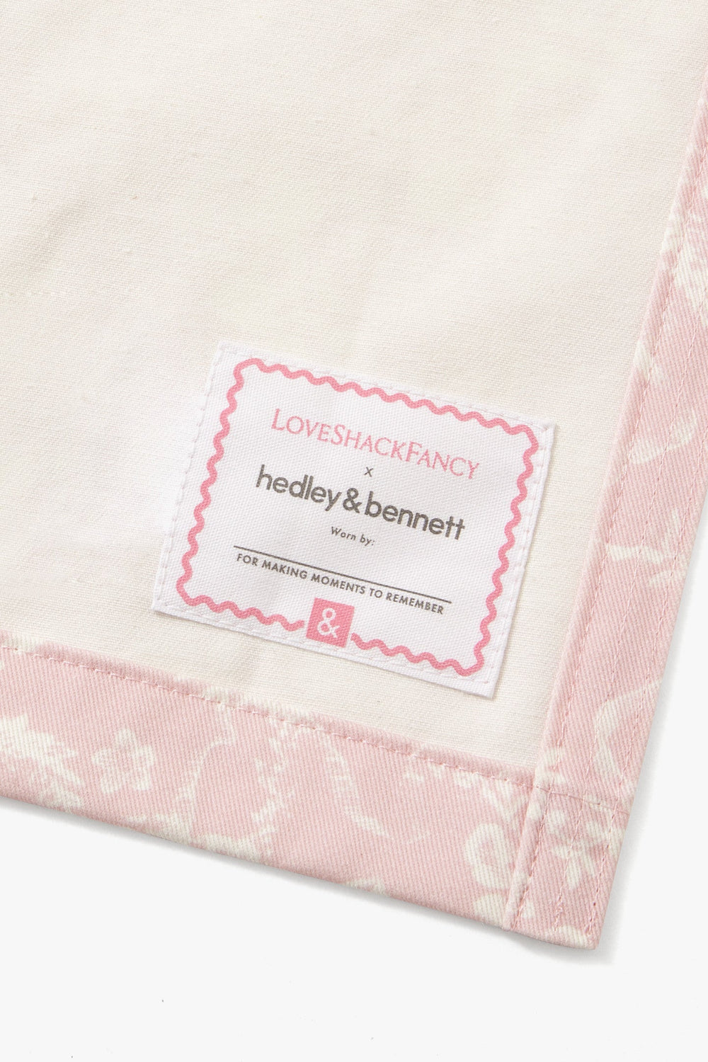 LoveShackFancy X Hedley & Bennett Perennial Pink Apron | Loveshackfancy for sale