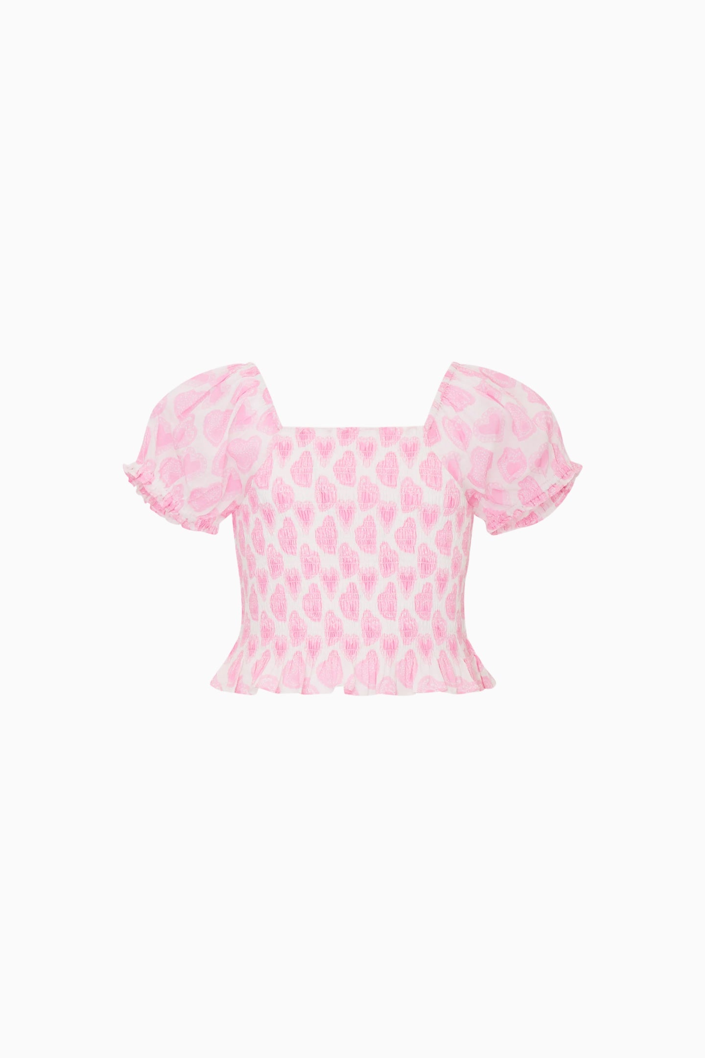 Tween Fabielle Heart Print Top | Loveshackfancy online