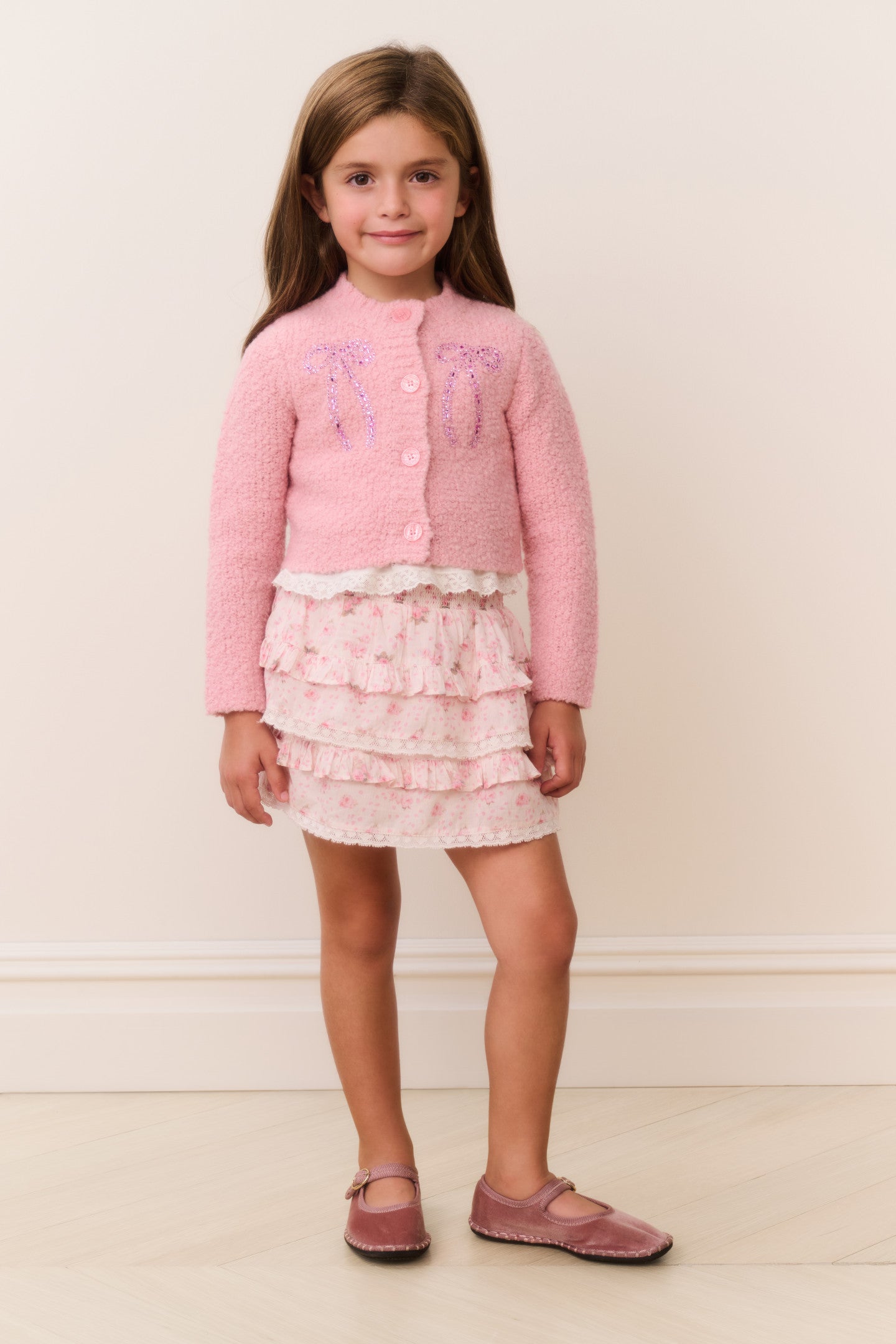 Little Girls Journelle Embellished Cardigan | Loveshackfancy near me