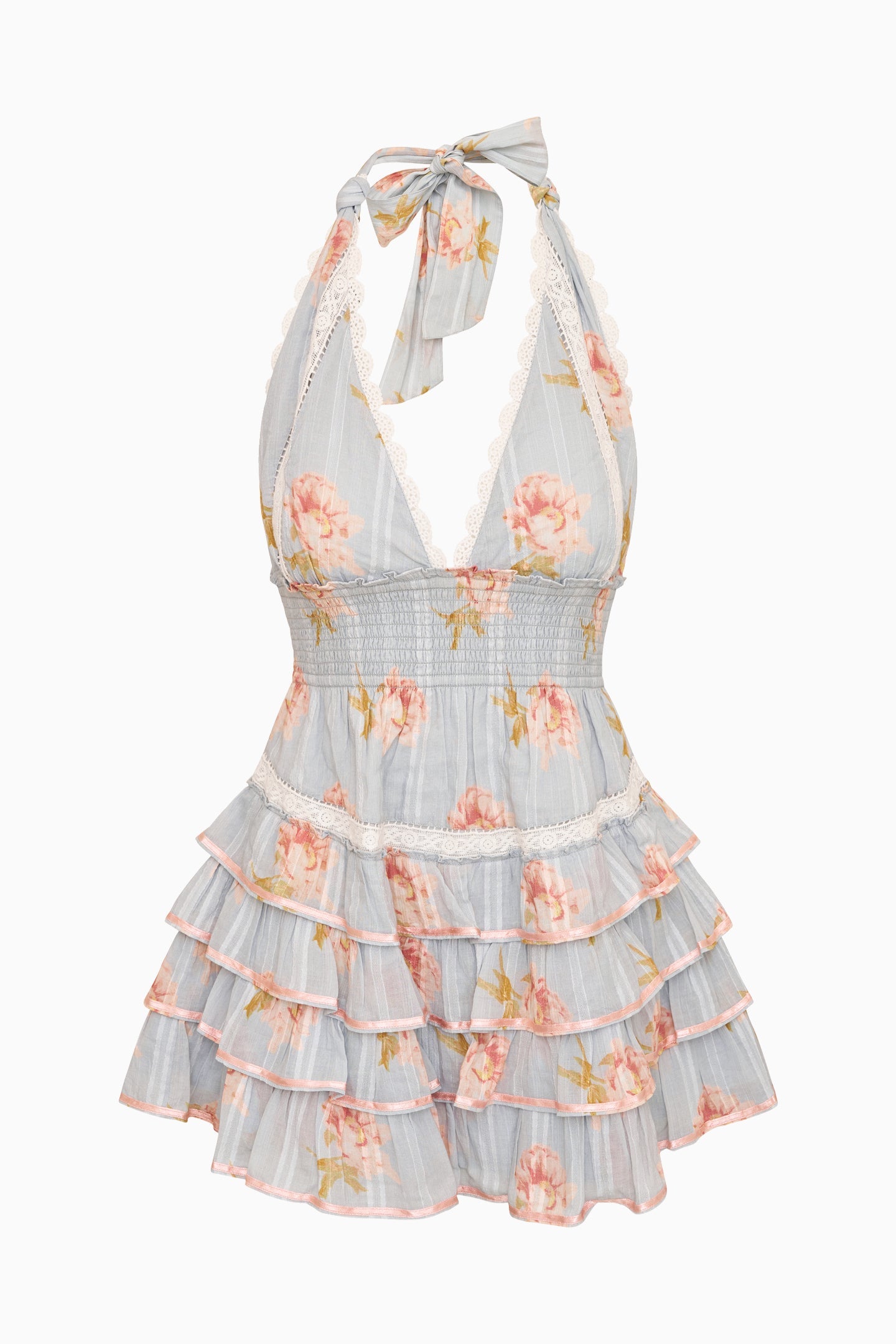 Kerch Cotton Peony Print Mini Dress | Loveshackfancy outlet