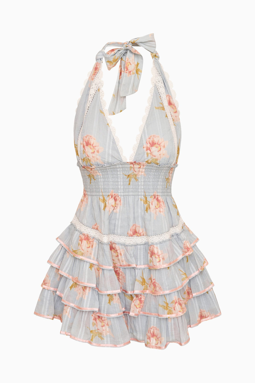 Kerch Cotton Peony Print Mini Dress | Loveshackfancy outlet
