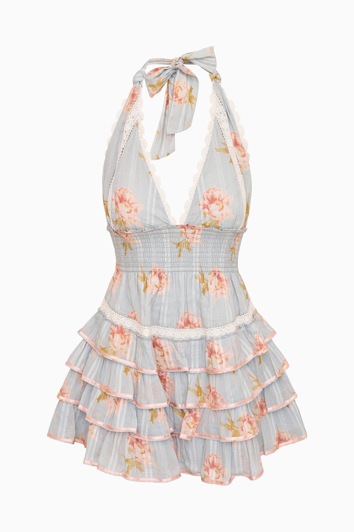 Kerch Cotton Peony Print Mini Dress | Loveshackfancy outlet