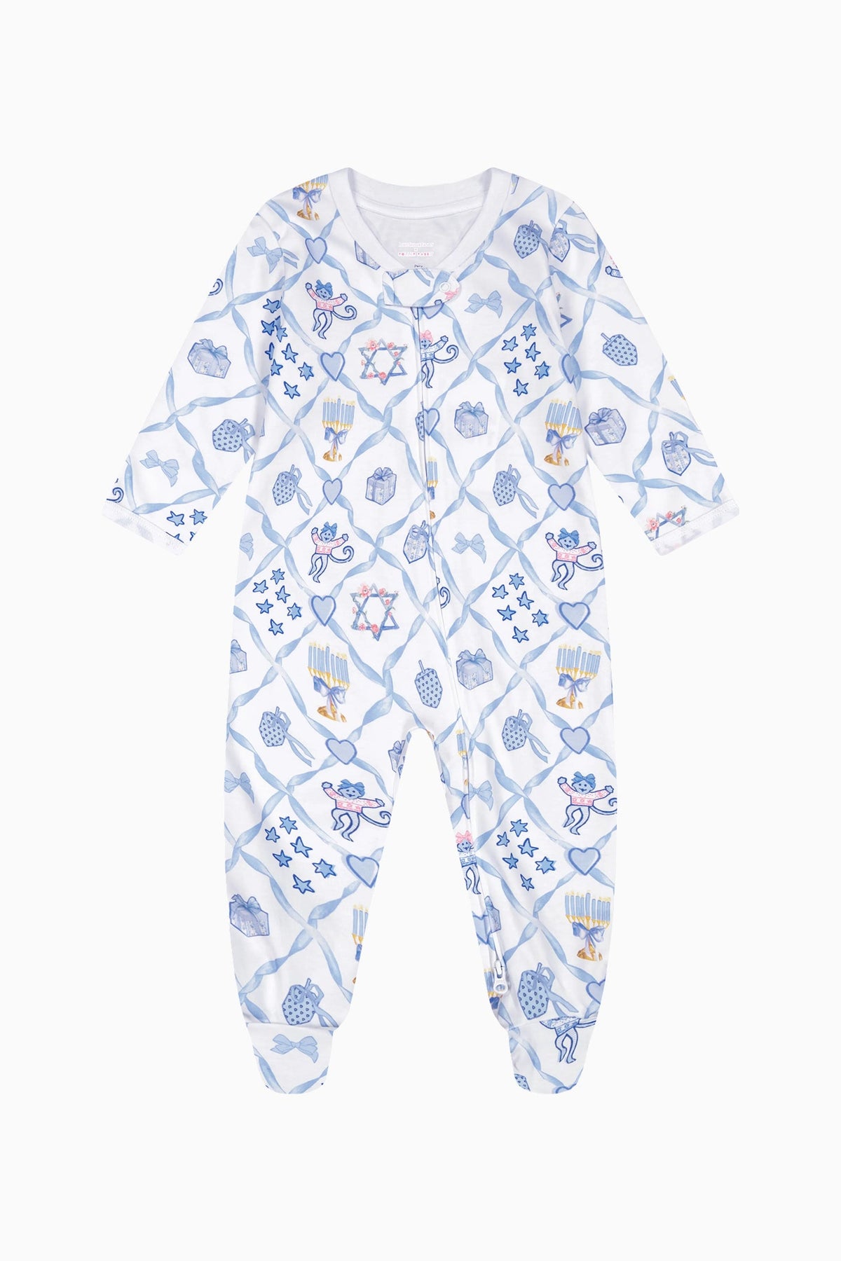 LoveShackFancy x Roller Rabbit Infant Starry Nights Lattice Zipper Footie | Loveshackfancy near me