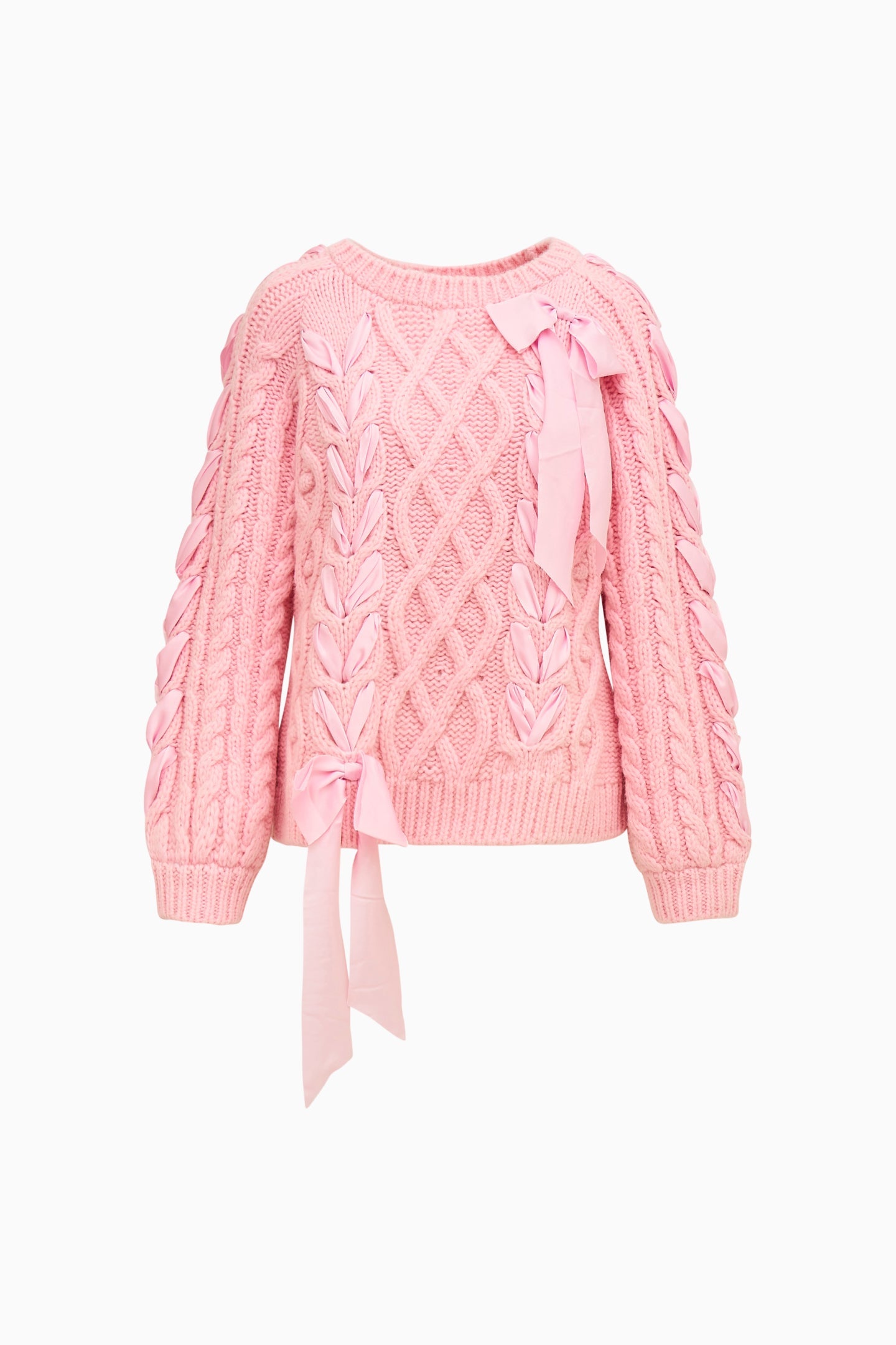 Little Girls Doria Alpaca-Blend Ribbon Pullover | Loveshackfancy on sale