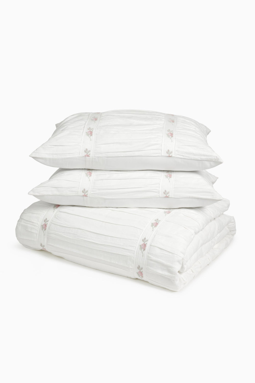 Forever In Love Embroidered Duvet Cover + Sham Set | Loveshackfancy US