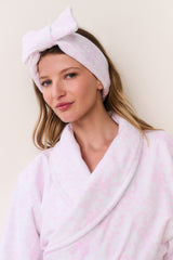 Bow Print Face Wash Beauty Headband | Loveshackfancy US