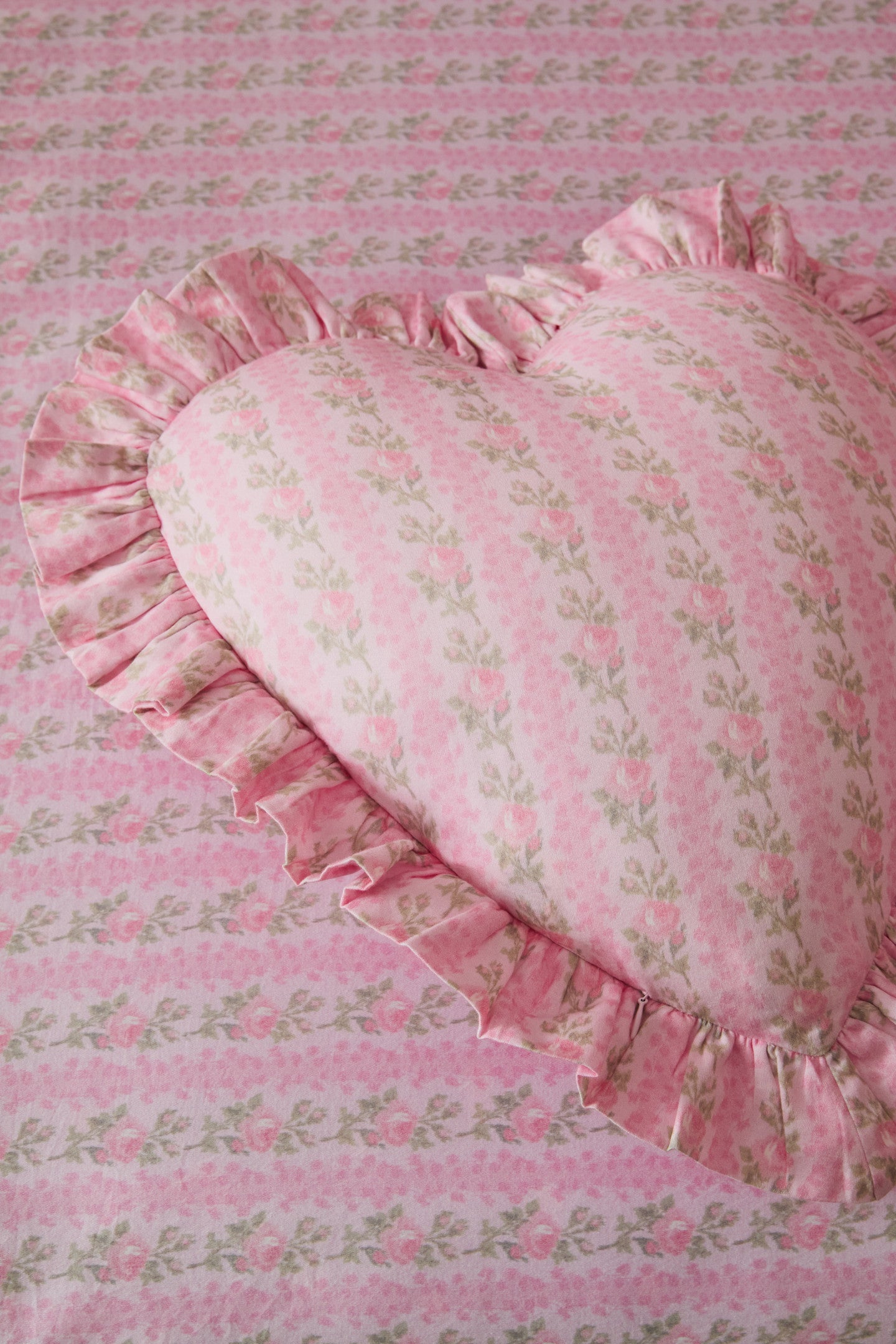 Forever In Love Ruffle Heart Pillow | Loveshackfancy discount