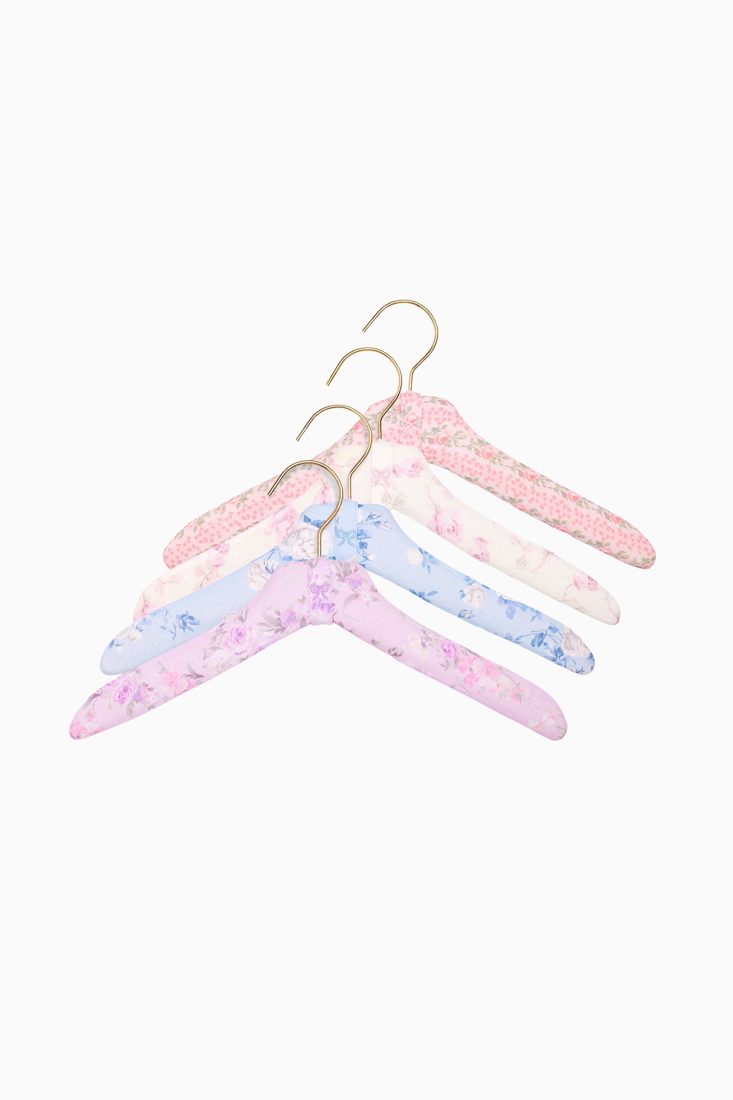 Heirloom Print Fabric Hangers - Set Of 4 | Loveshackfancy for sale