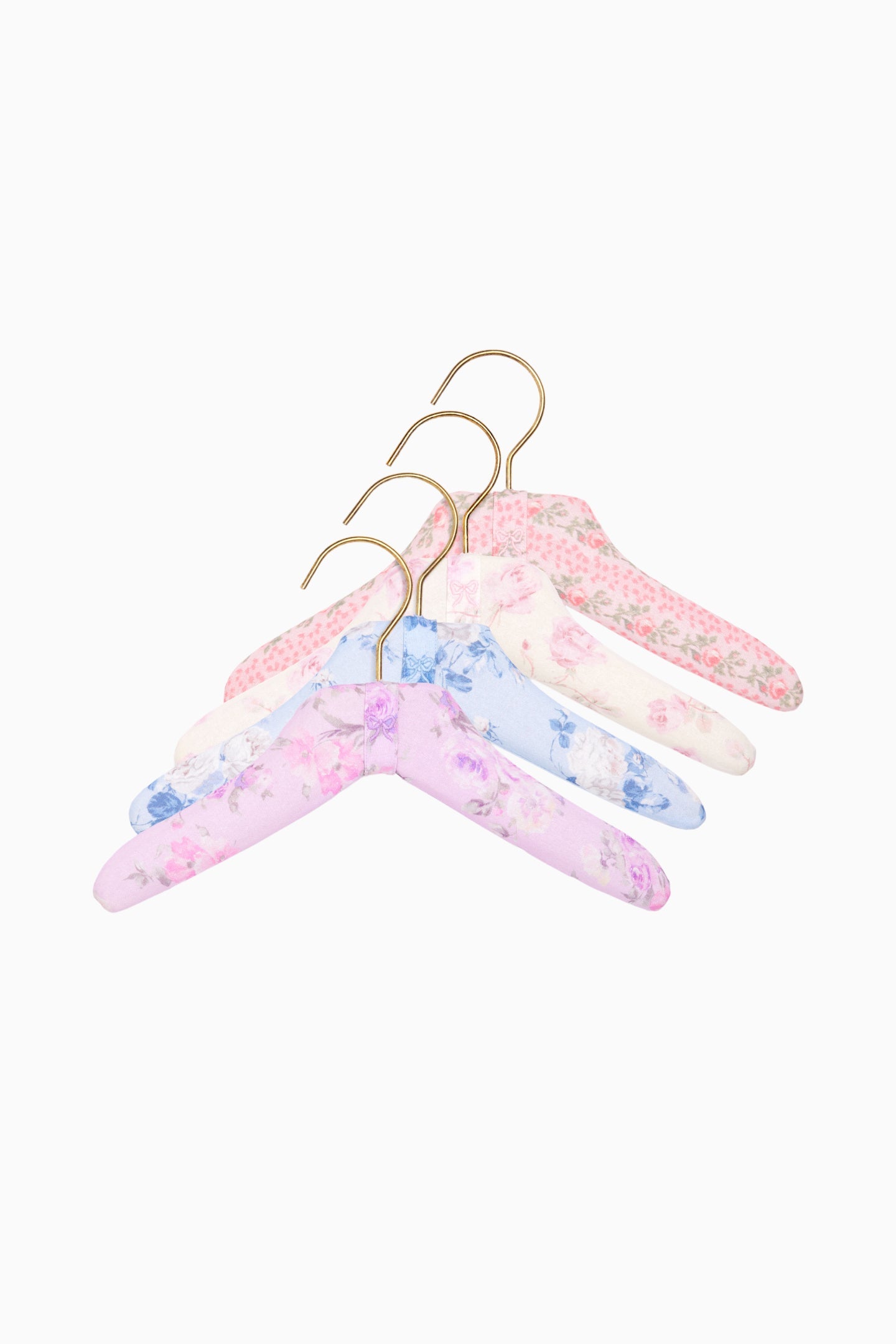 Heirloom Print Fabric Kids Hangers - Set Of 4 | Loveshackfancy on sale