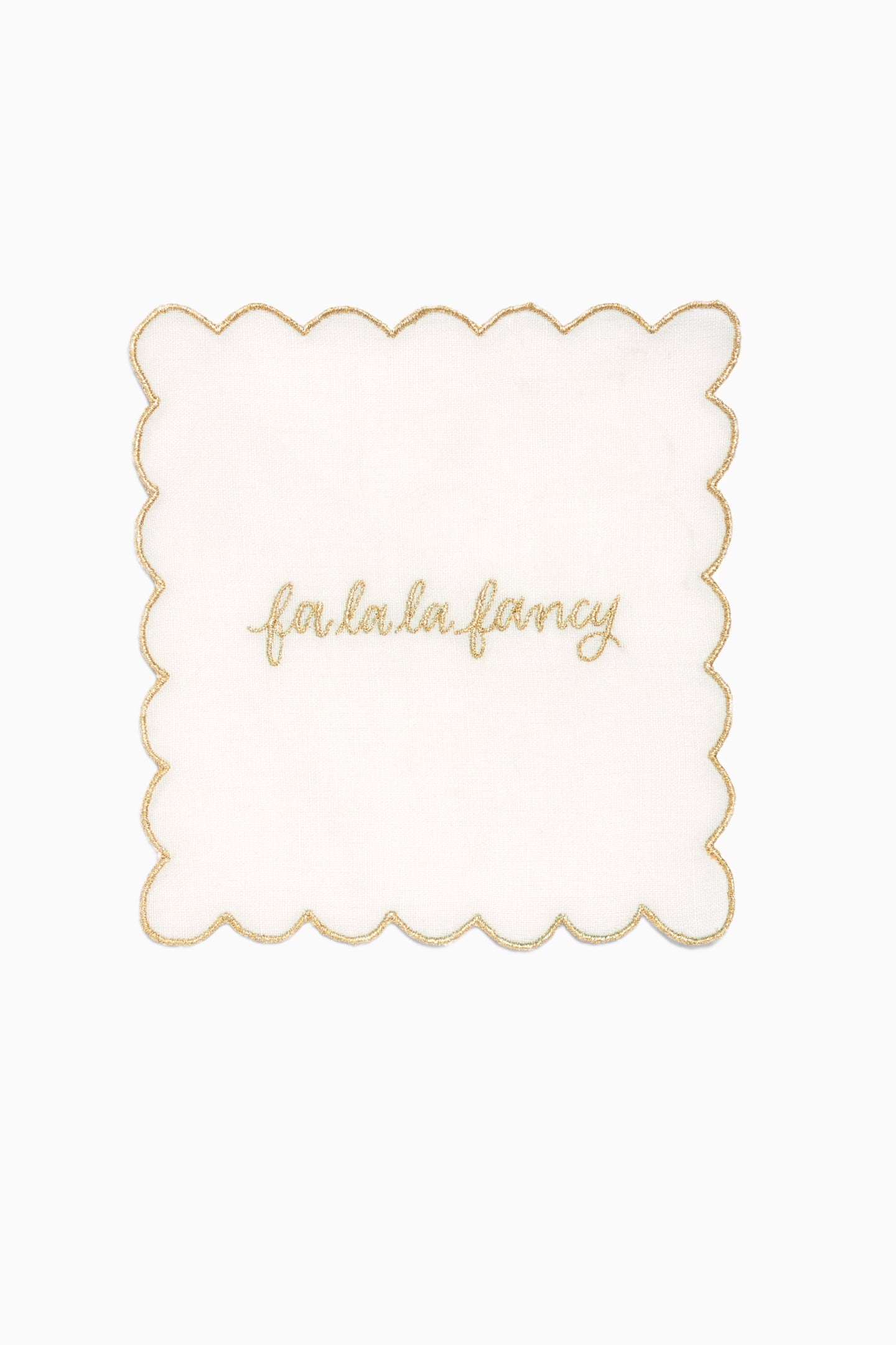 Gilded Bow Cocktail Napkins - Set Of 4 | Loveshackfancy US