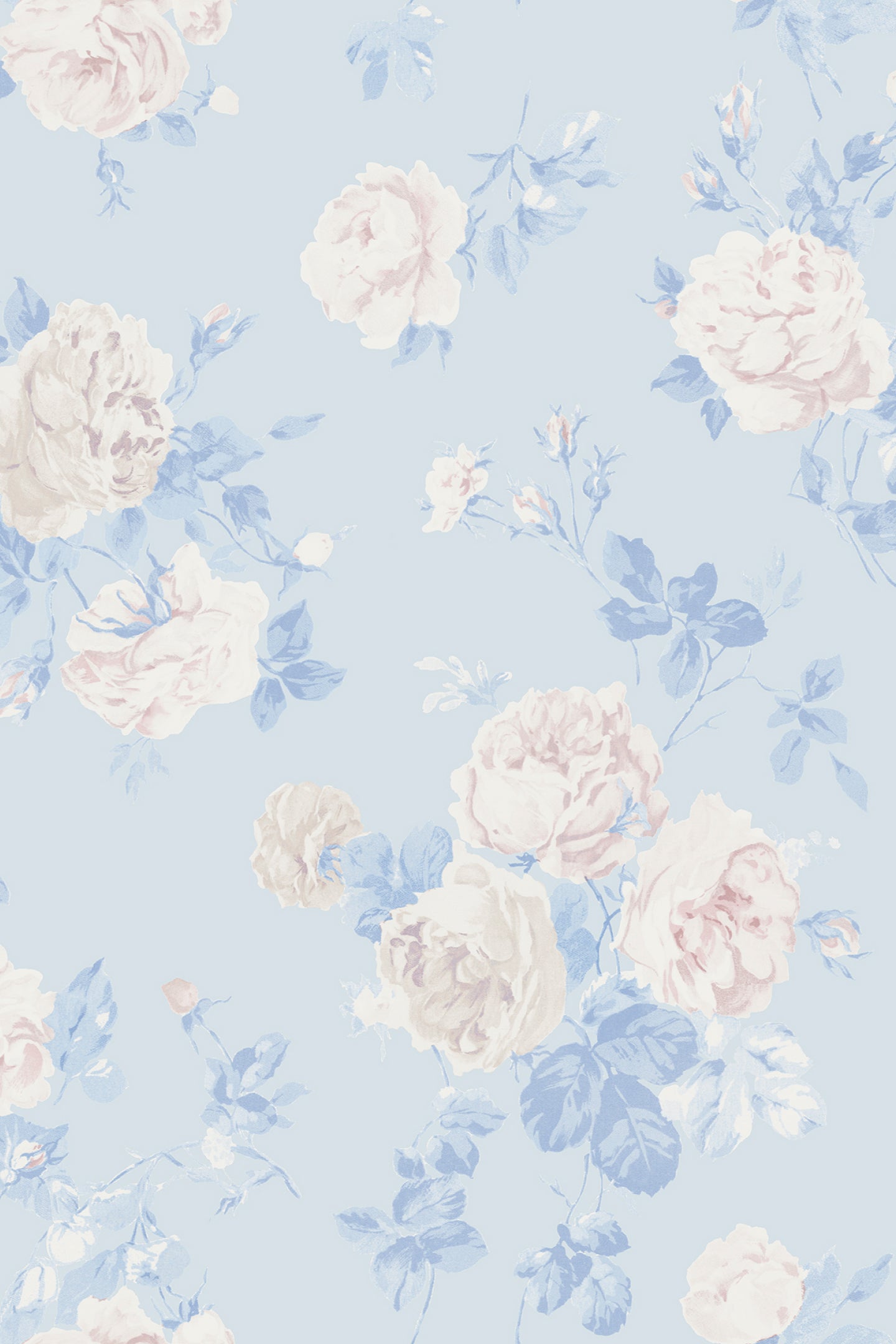 Whisper Blue Peel + Stick Wallpaper | Loveshackfancy online