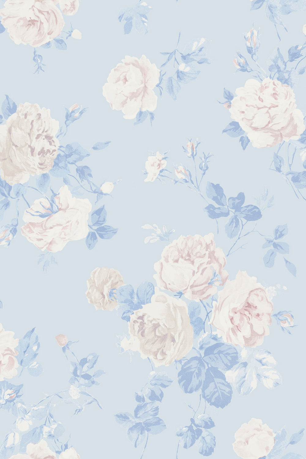 Whisper Blue Peel + Stick Wallpaper | Loveshackfancy online