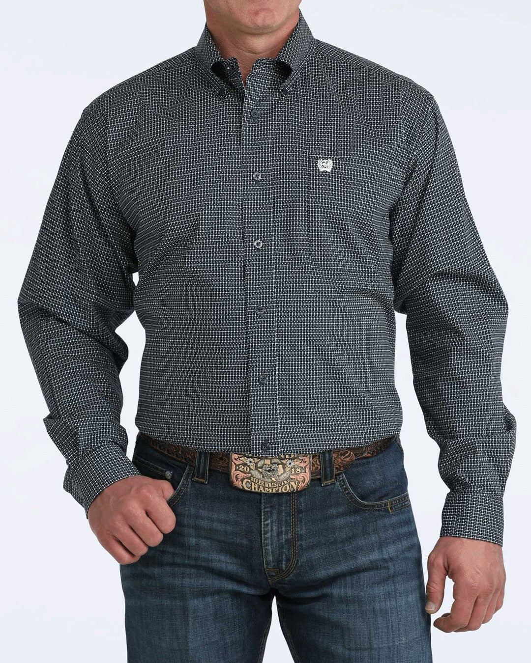 Cinch Stretch Classic Fit Button-Down Western Shirt