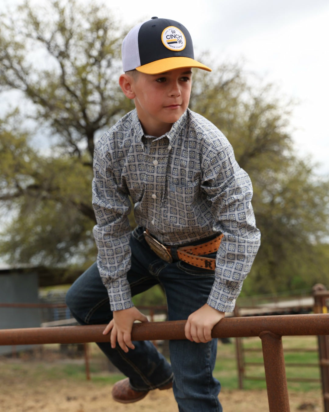 Cinch Boy's Button-Down Western Shirt