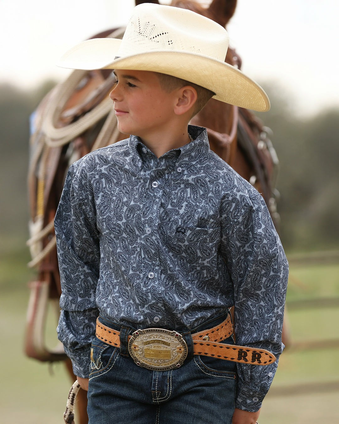 Cinch Boy's Button-Down Arenaflex® Western Shirt