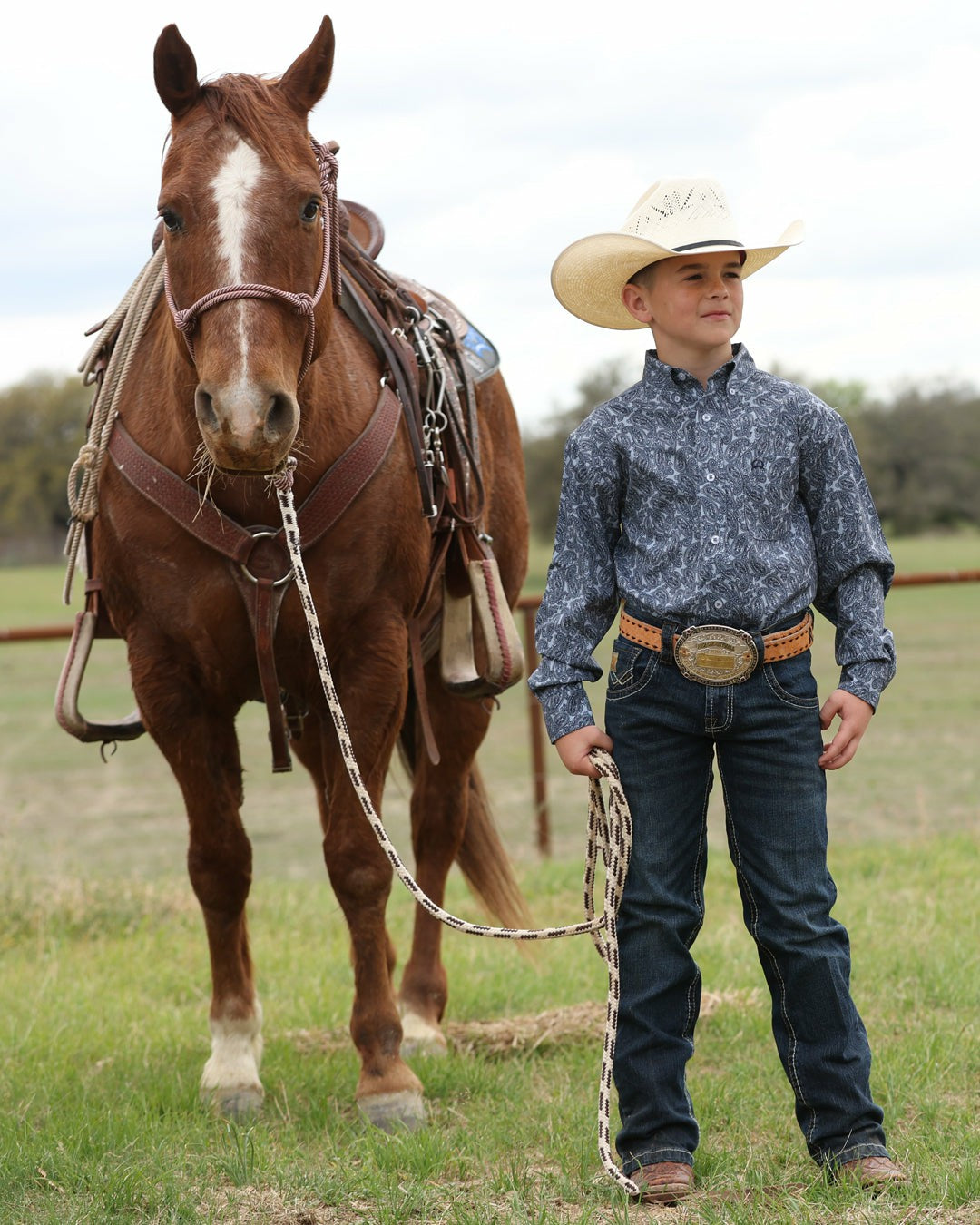 Cinch Boy's Button-Down Arenaflex® Western Shirt