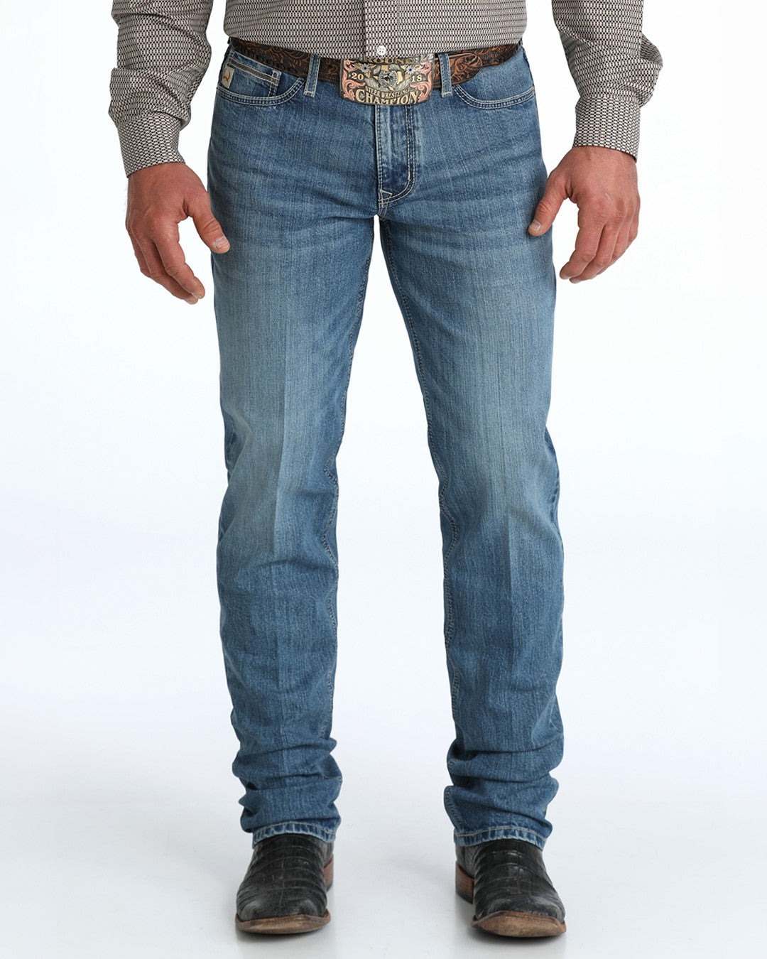 Cinch Jesse Slim-Straight Performance - Medium Stone