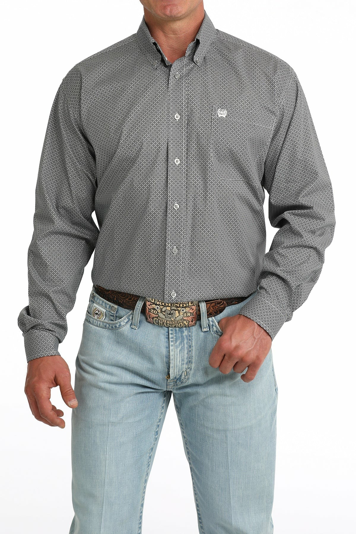 Cinch Stretch Classic Fit Button-Down Western Shirt