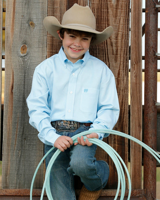 Cinch Boy's TENCEL™ Classic Fit Button-Down Western Shirt