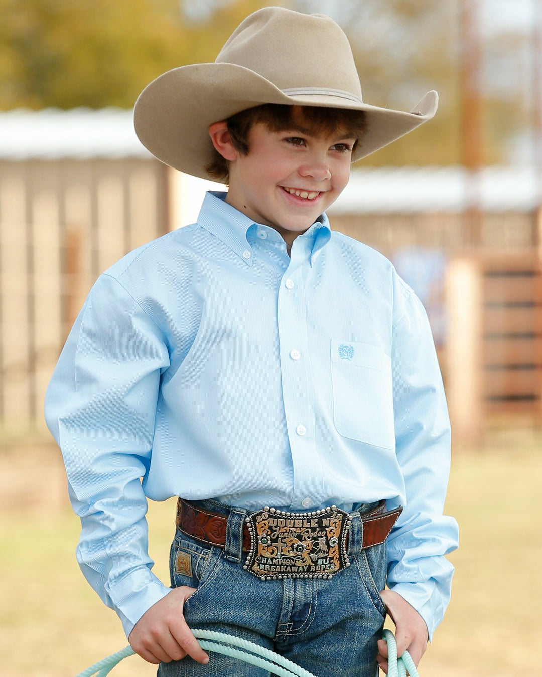 Cinch Boy's TENCEL™ Classic Fit Button-Down Western Shirt