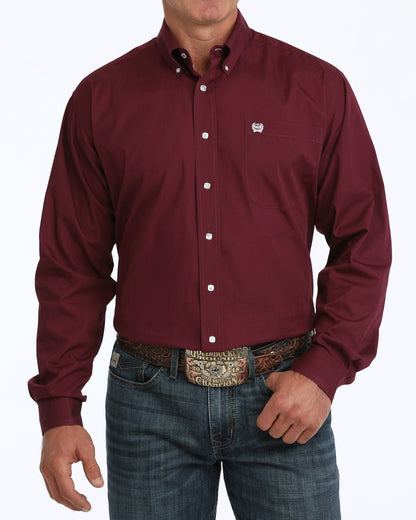 Cinch Solid Classic Fit Button-Down Western Shirt