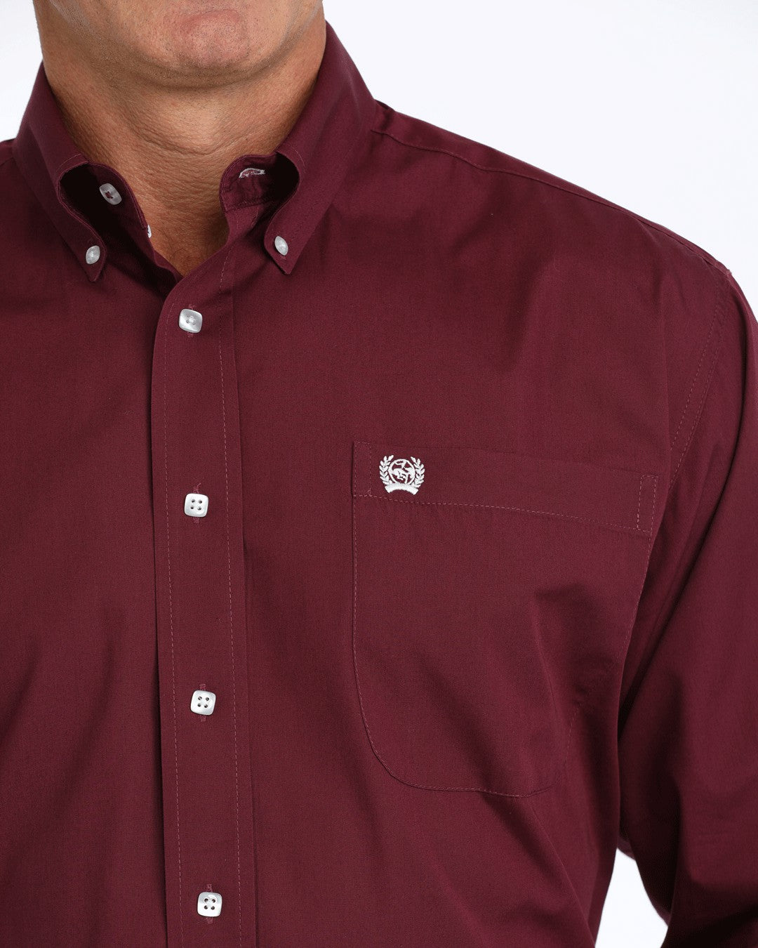 Cinch Solid Classic Fit Button-Down Western Shirt