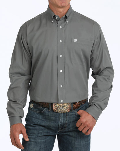 Cinch Solid Classic Fit Button-Down Western Shirt