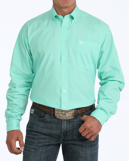 Cinch Solid Classic Fit Button-Down Western Shirt