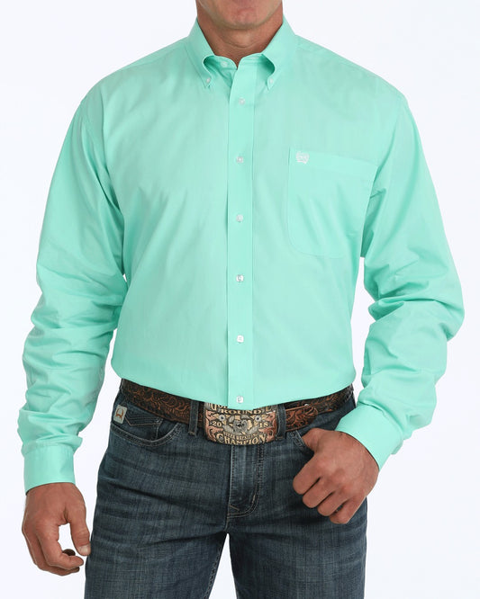 Cinch Solid Classic Fit Button-Down Western Shirt