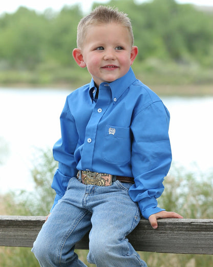 Cinch Boy's Solid Button-Down Western Shirt