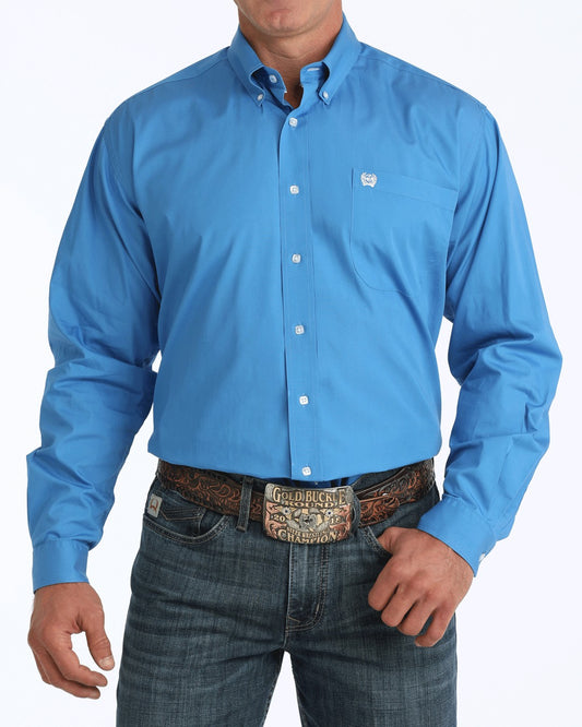 Cinch Solid Classic Fit Button-Down Western Shirt