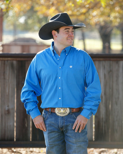 Cinch Solid Classic Fit Button-Down Western Shirt