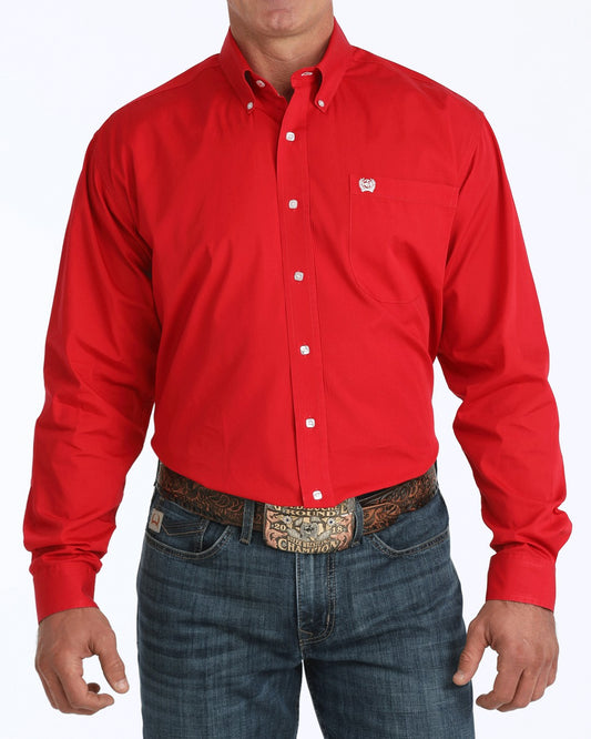 Cinch Solid Classic Fit Button-Down Western Shirt