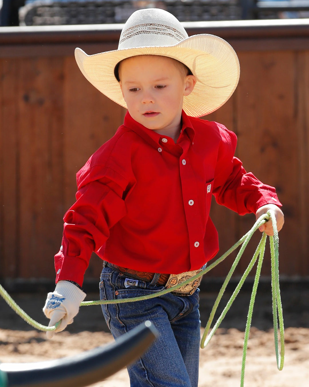 Cinch Boy's Solid Button-Down Western Shirt