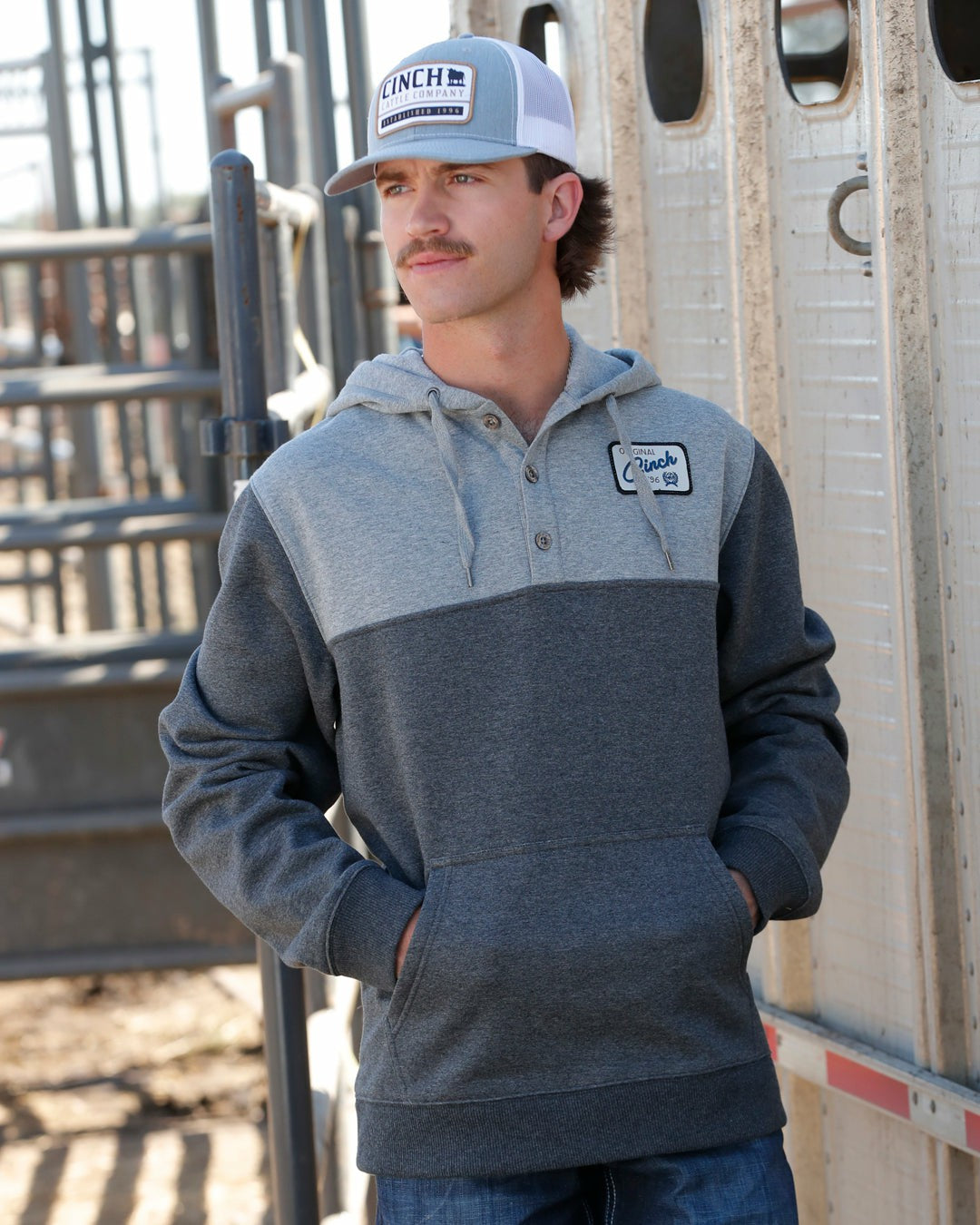 Cinch Color Blocked Hoodie
