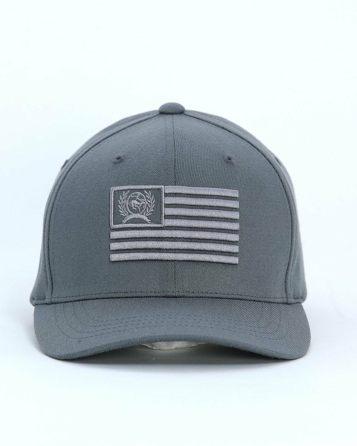 Cinch Fitted FlexFit Cap with USA Flag - Gray