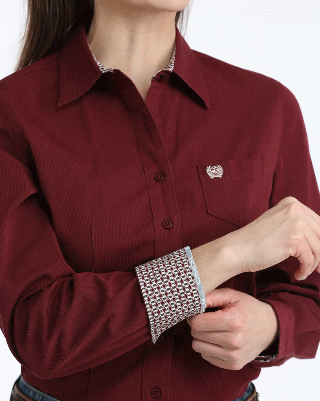 Cinch Stretch Arena Fit Button-Down Western Shirt