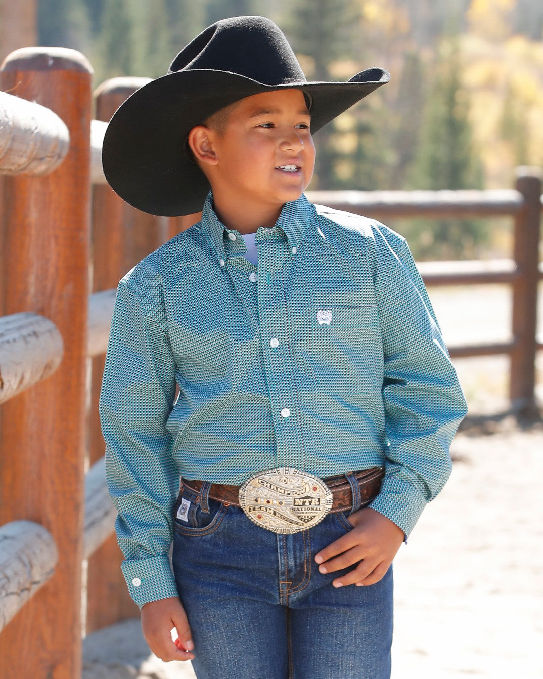 Cinch Boy's Button-Down Western Shirt