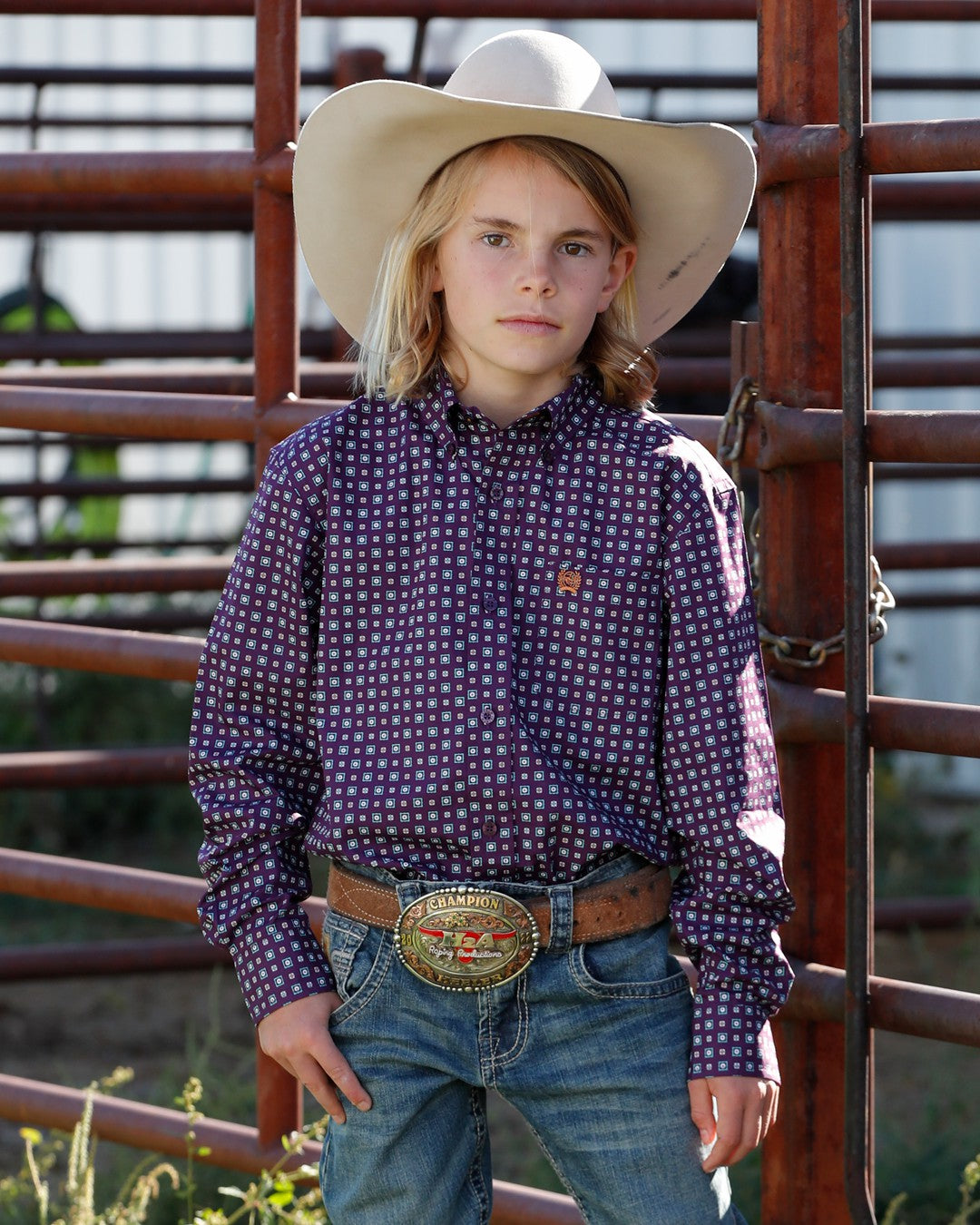 Cinch Boy's Button-Down Western Shirt