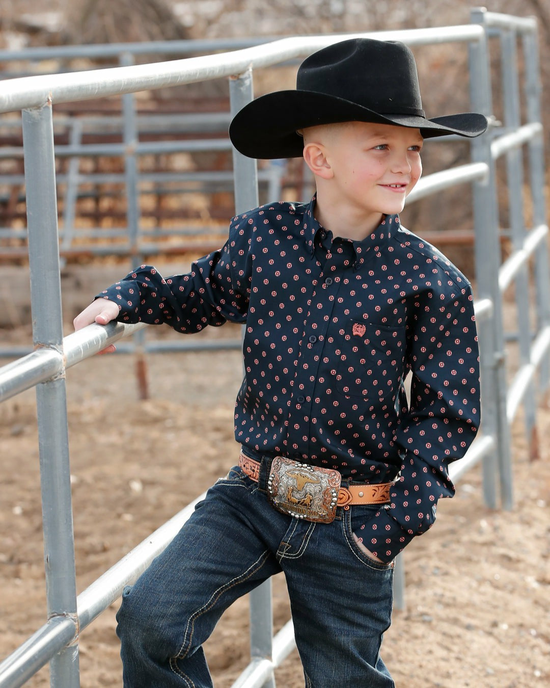 Cinch Boy's Button-Down Western Shirt