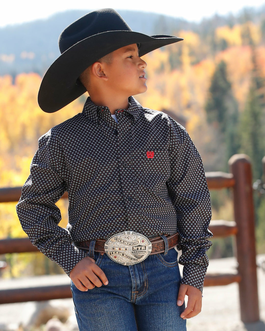 Cinch Boy's Button-Down Western Shirt