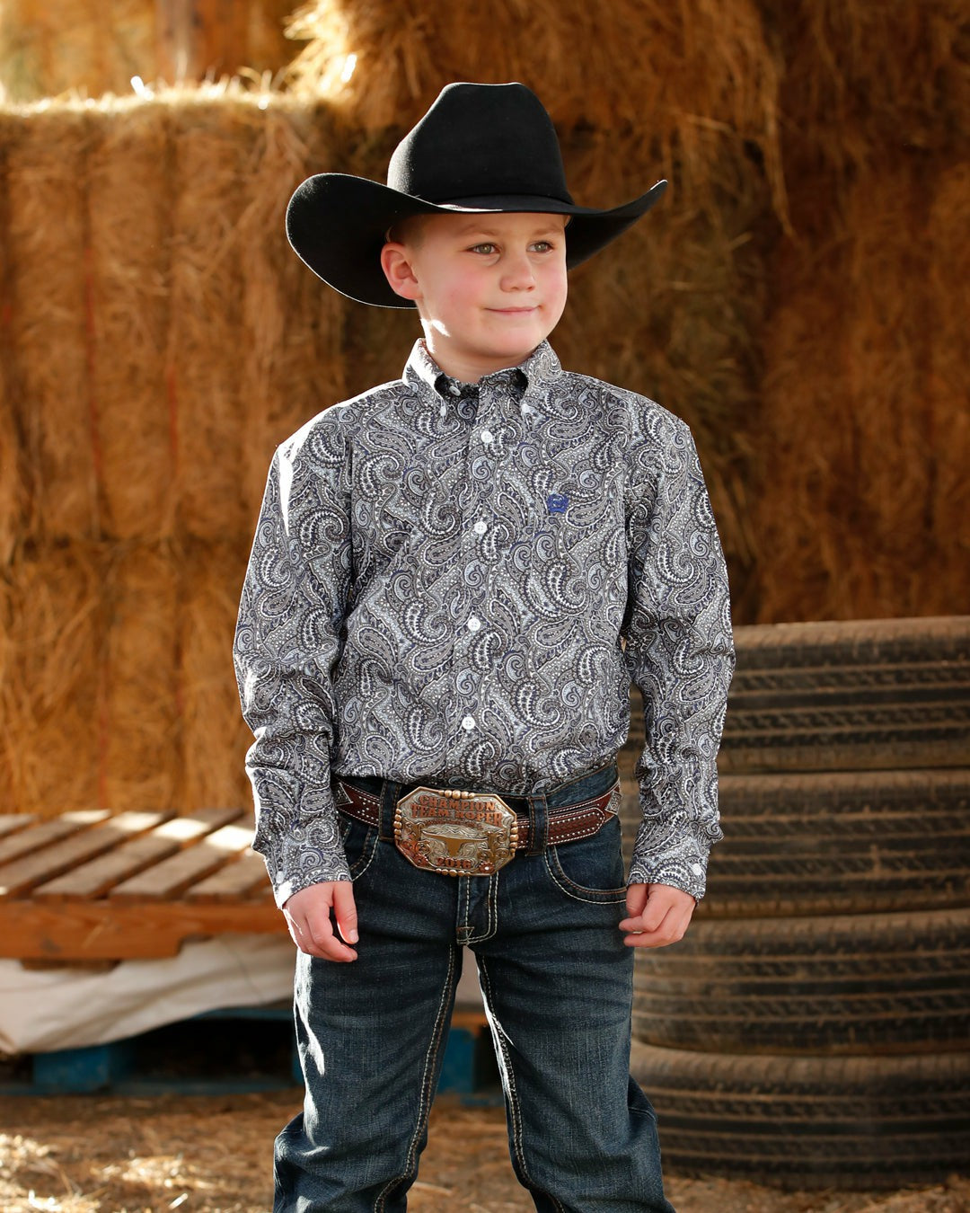 Cinch Boy's Button-Down Western Shirt