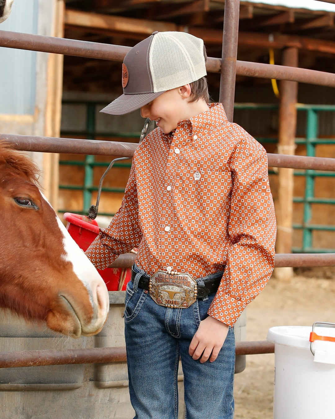 Cinch Boy's Button-Down Western Shirt