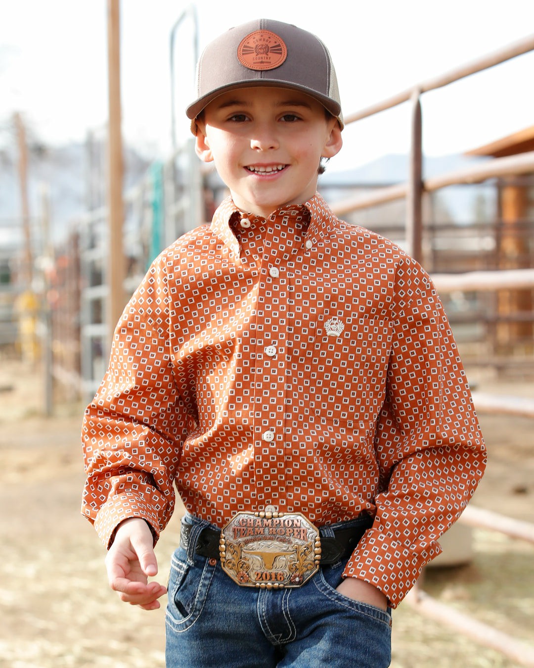 Cinch Boy's Button-Down Western Shirt