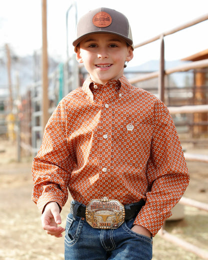 Cinch Boy's Button-Down Western Shirt