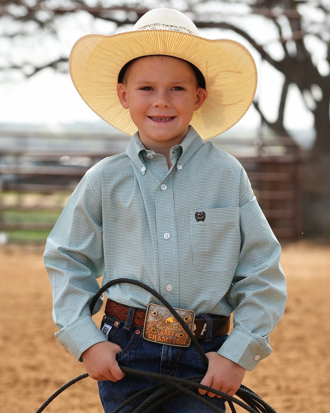 Cinch Boy's Button-Down Western Shirt